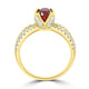 2.12Ct Ruby Ring With 0.59Tct Diamonds Set In 18K White Gold