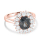 2.44ct Spinel Ring with 0.97tct Diamonds set in 14K Rose Gold