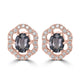 0.93tct Spinel Earring with 0.17tct Diamonds set in 14K Rose Gold
