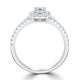 0.5ct Diamond Ring with 0.53tct Diamonds set in 950 Platinum