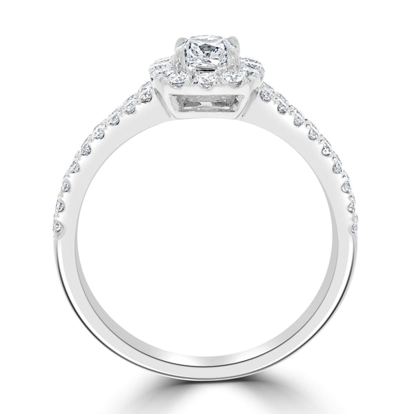 0.5ct Diamond Ring with 0.53tct Diamonds set in 950 Platinum