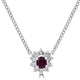 0.3ct   Ruby Pendants with 0.18tct Diamond set in Platinum 900